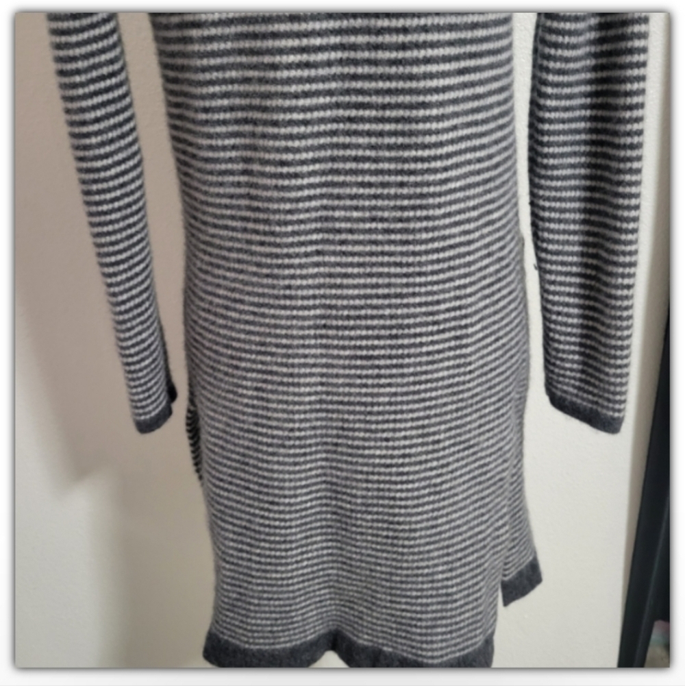 The Cashmere project sweater 100% Cashmere long open cardigan with pockets - Picture 7 of 9